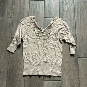 White House black market sequin sweater